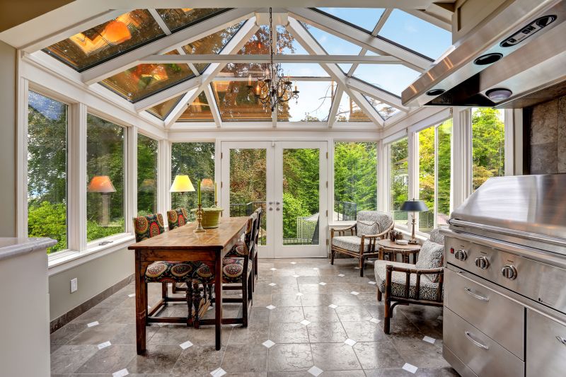 Sunroom with Elegant Finish